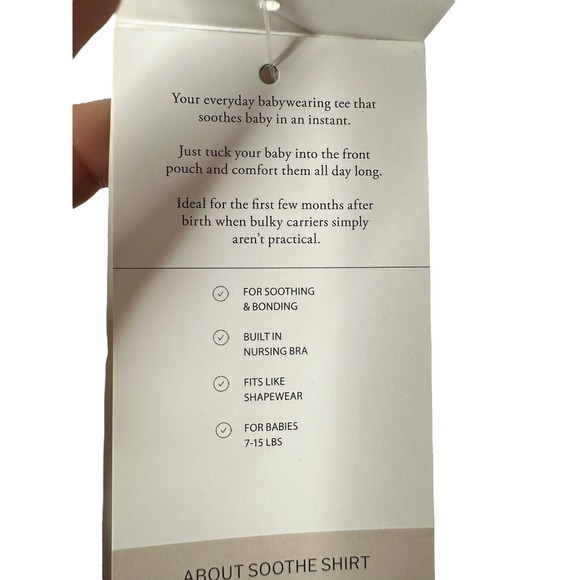 NEW Lalabu Simple Babywearing Black Soothe Shirt Tank Top Womens Sz XS X Small G - Picture 7 of 13